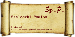 Szeleczki Pamina névjegykártya